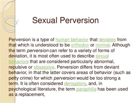 perversions|Perversion Definition & Meaning .